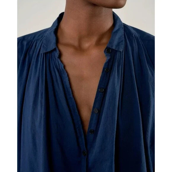 Nili Lotan Normandy Shirt Tunic Top Cotton Kimono Oversized Formal S New 277911